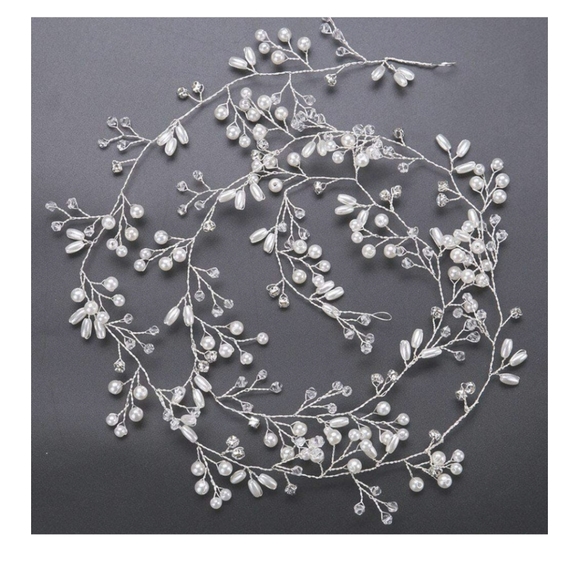 🆕️Wedding Head Piece Bridal Accessories Silver - Picture 2 of 6